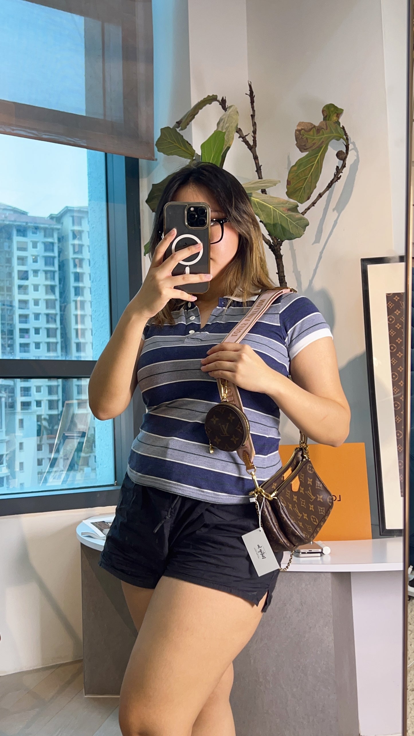 LV Monogram Rose Pink Multi Pochette