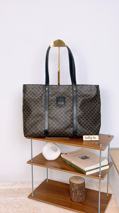 Celine Black Macadam Tote Bag