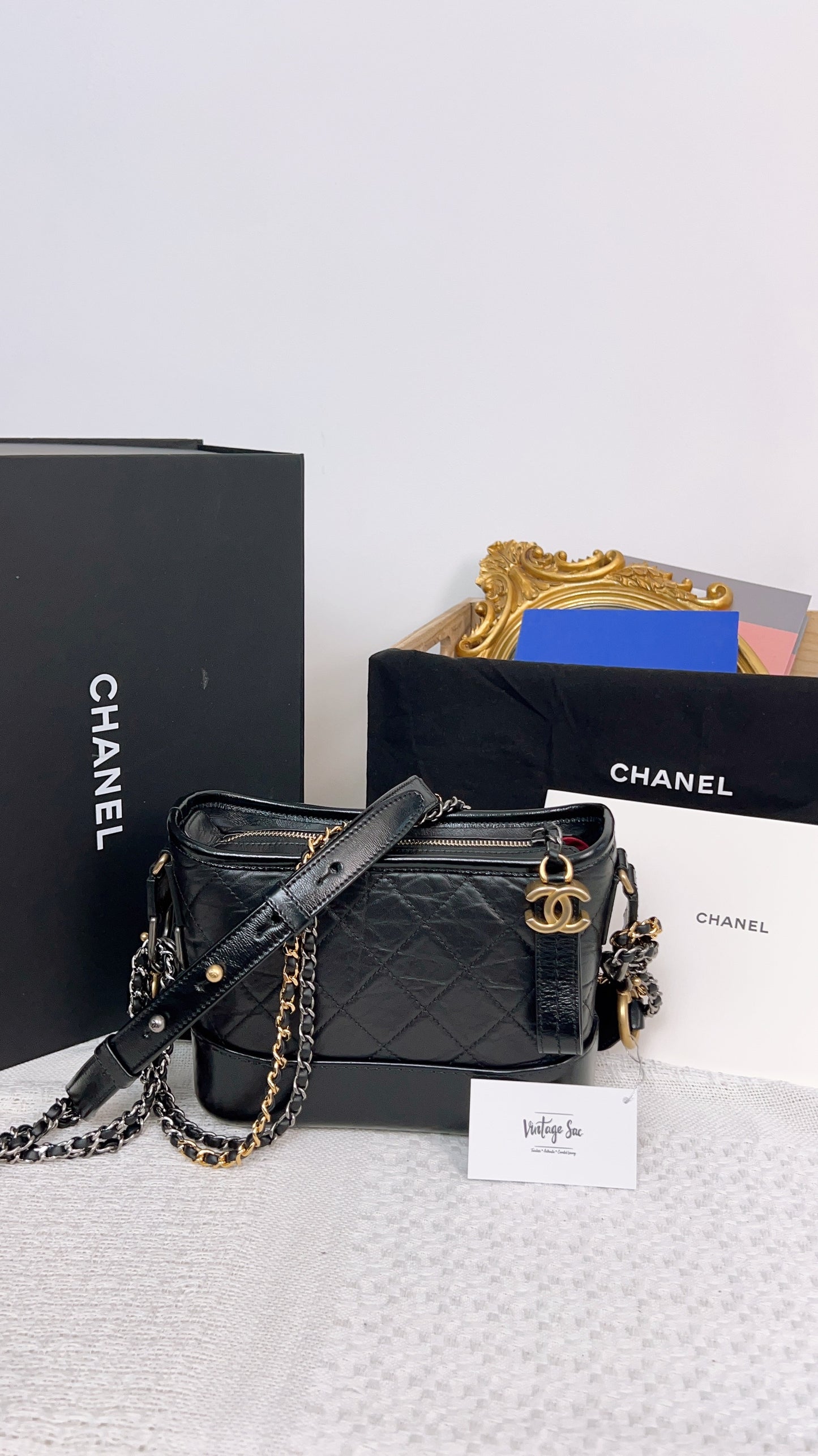 Chanel Black Small Gabrielle Handle