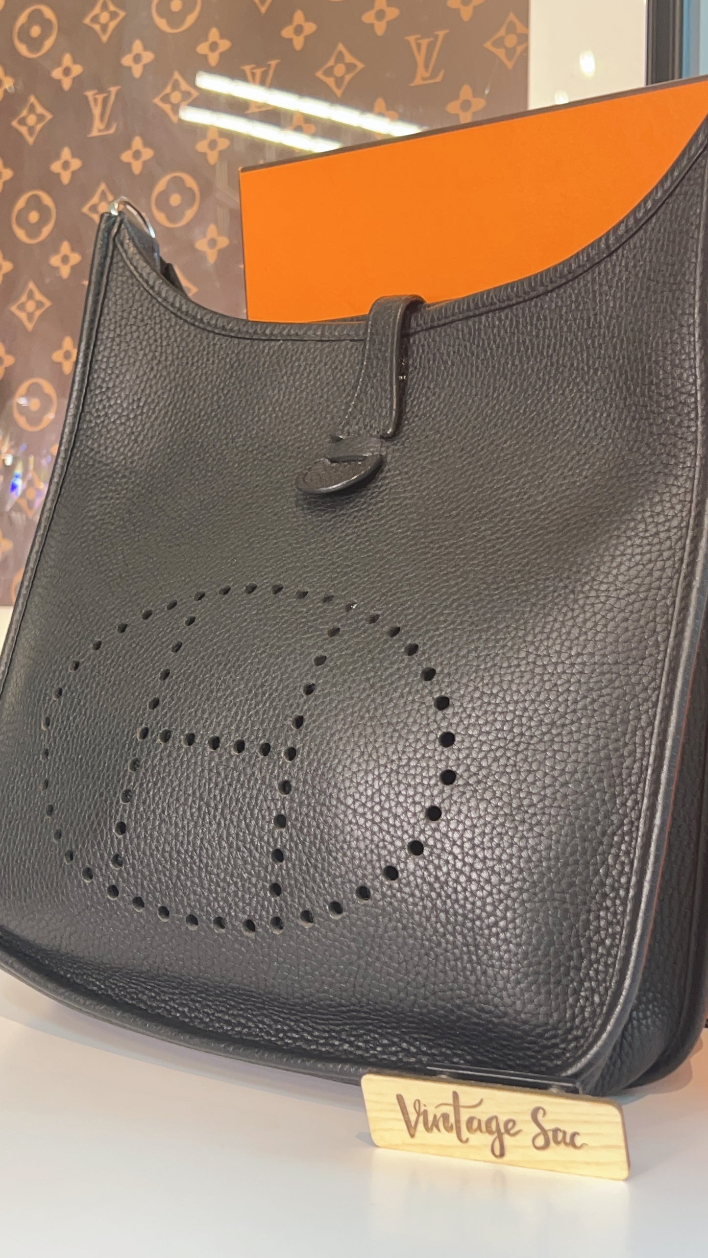 Hermes Black Clemence Evelyne 29 PHE