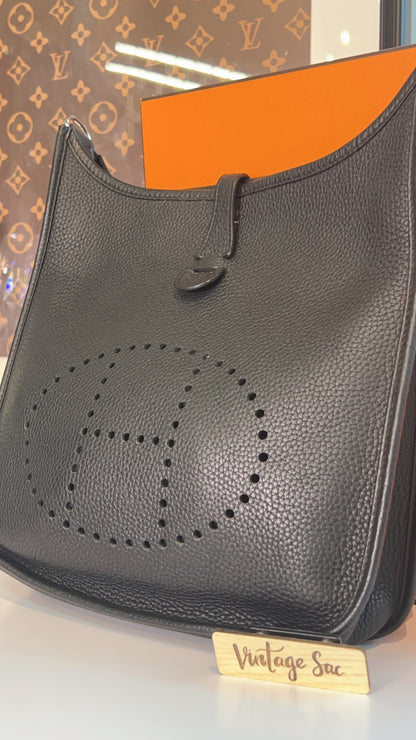 Hermes Black Clemence Evelyne 29 PHE