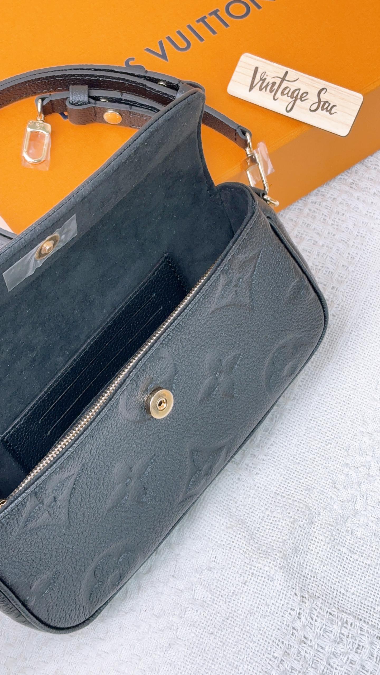 Louis Vuitton Black Empreinte Ivy WOC