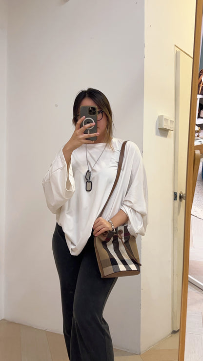 Burberry Canvas Bucket Bag