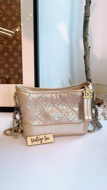 Chanel Champagne Small Gabrielle Hobo