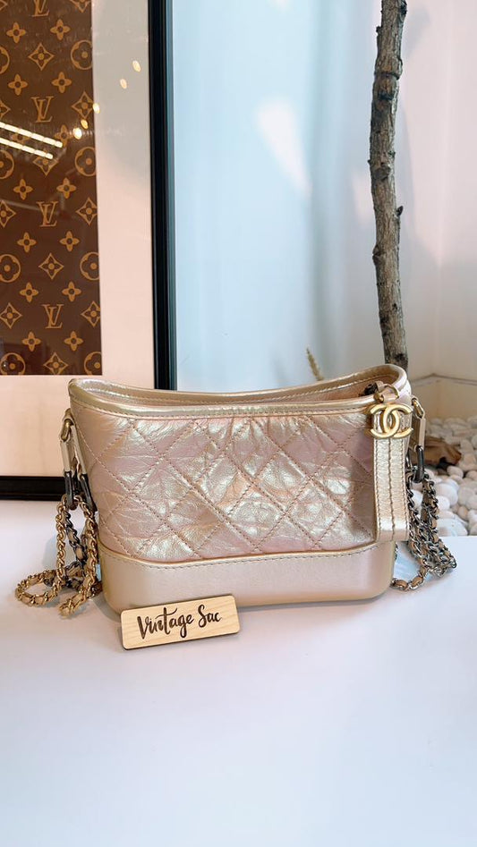 Chanel Champagne Small Gabrielle Hobo