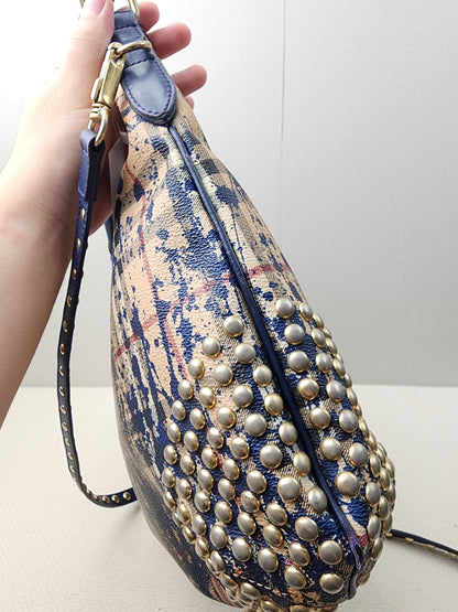 Burberry Haymarket Check Splash Studded Canterbury Tote