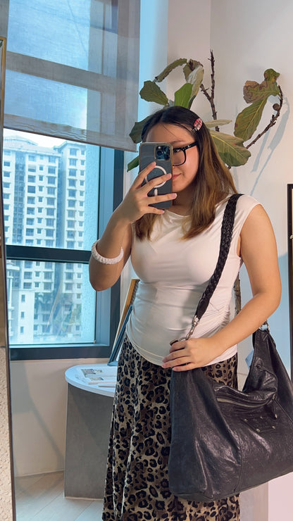 Gucci Black Guccissima Messenger Bag