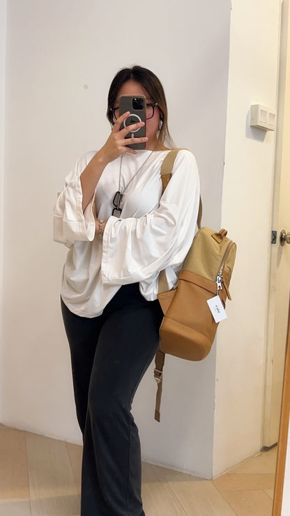 Loewe Beige Canvas Backpack