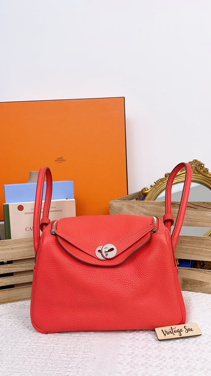 Hermes Rose Juipur Lindy 26 PHW