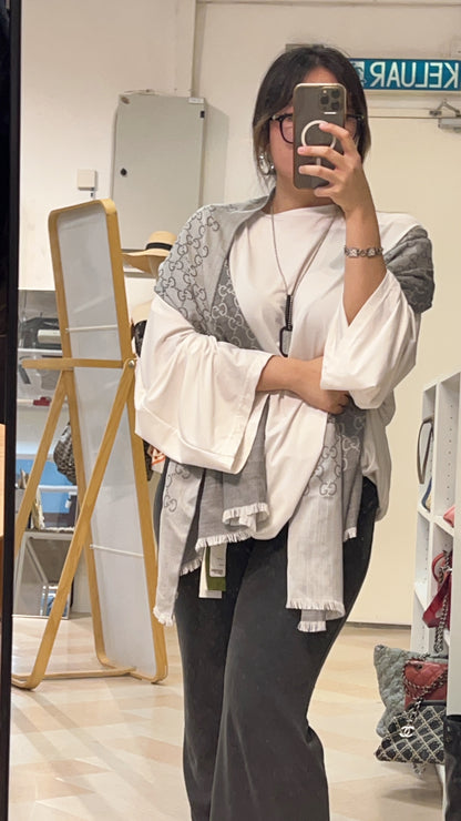 Gucci Grey Scarf