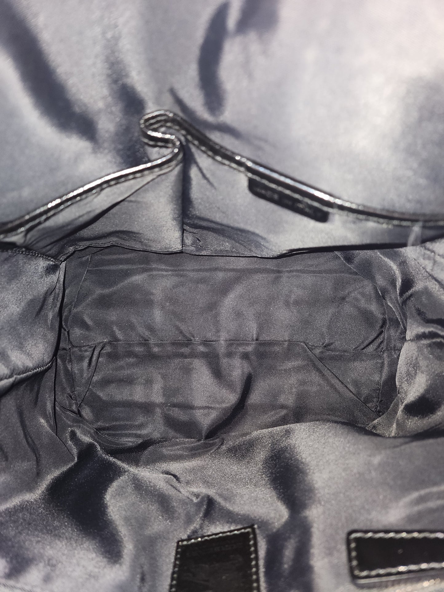 Burberry Black Nylon Beat Check Victoria Tote