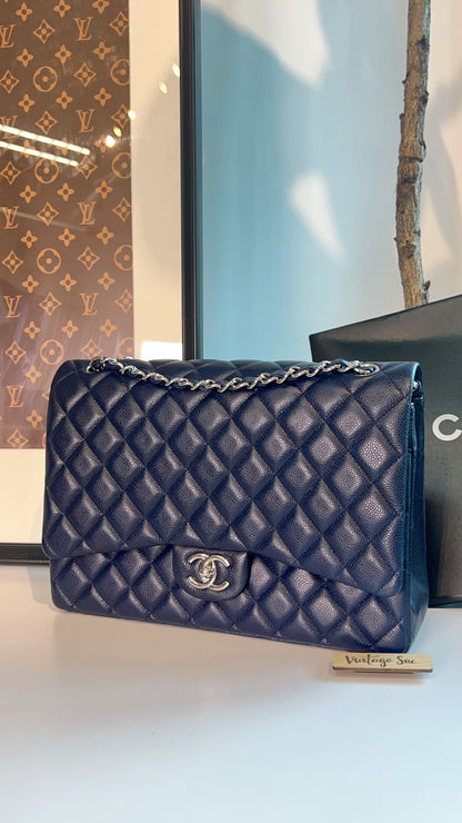 Chanel Blue Caviar Maxi CF SHW