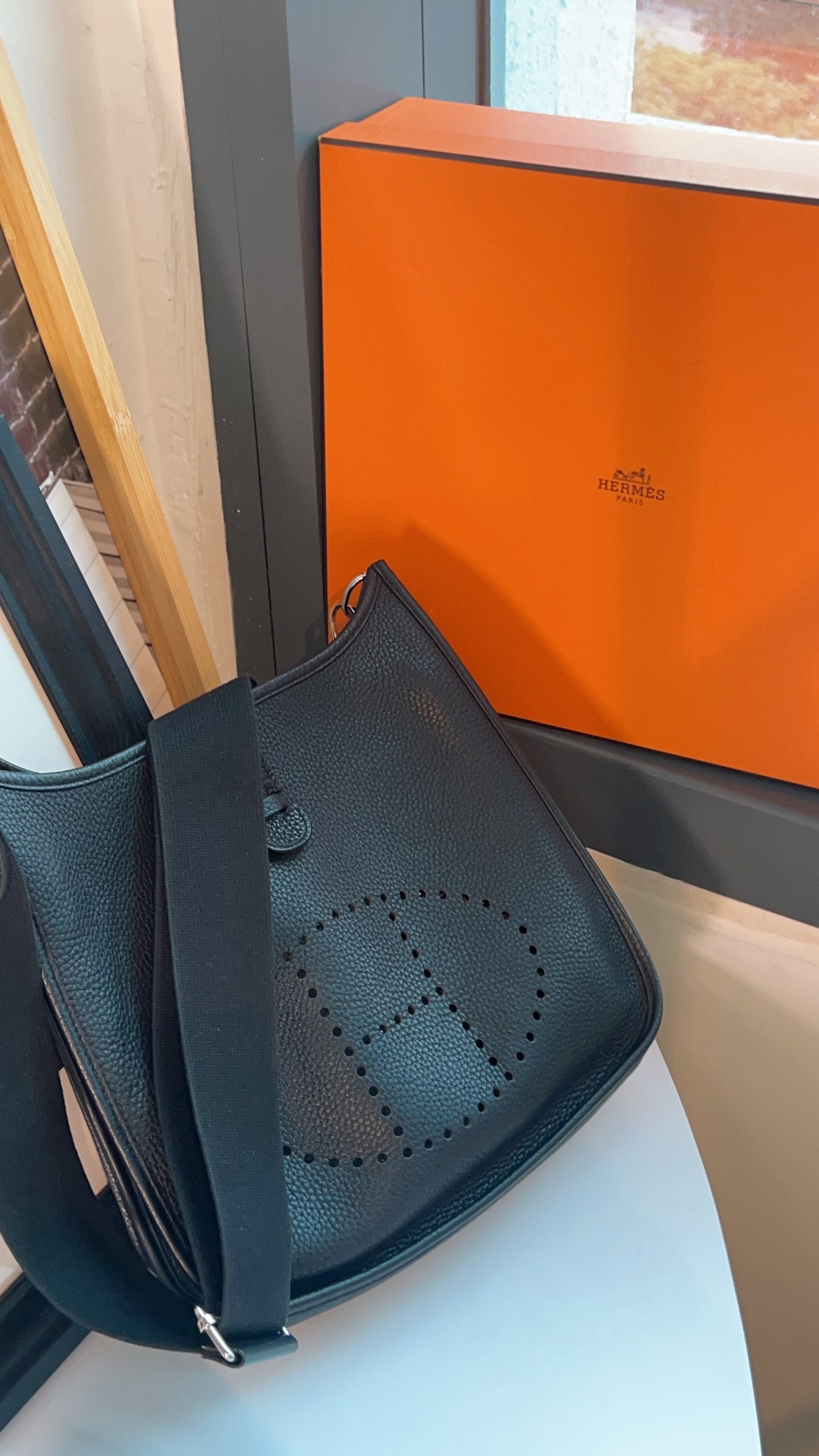 Hermes Black Clemence Evelyne 29 PHE