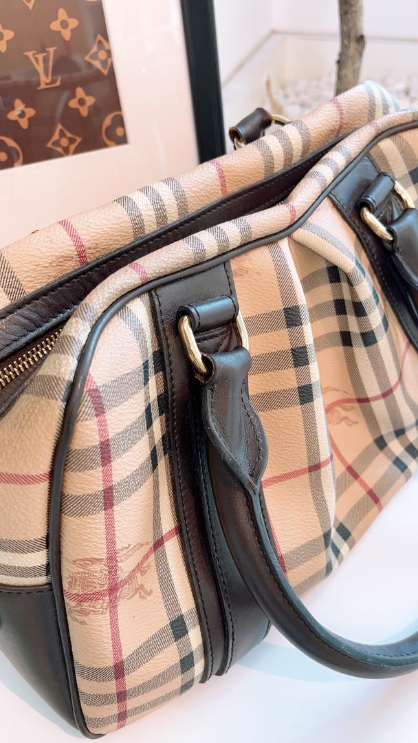 Burberry Haymarket Check Bowling Tote