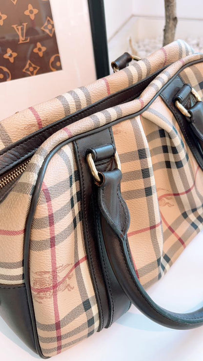 Burberry Haymarket Check Bowling Tote