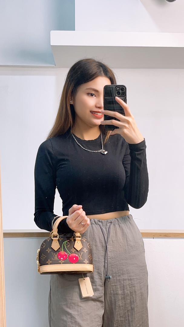 LV Monogram Nano Alma Cerise