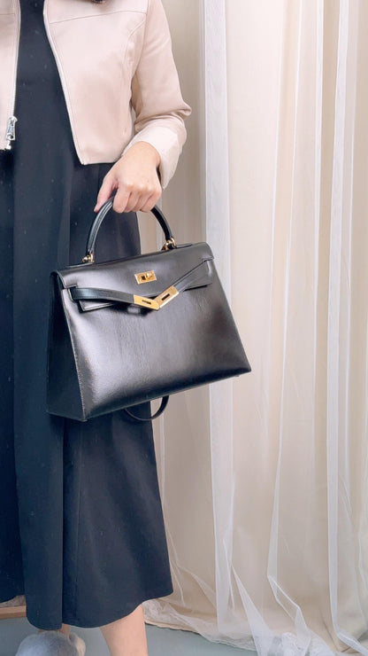 Hermes Black Box Kelly 32 (GHW)