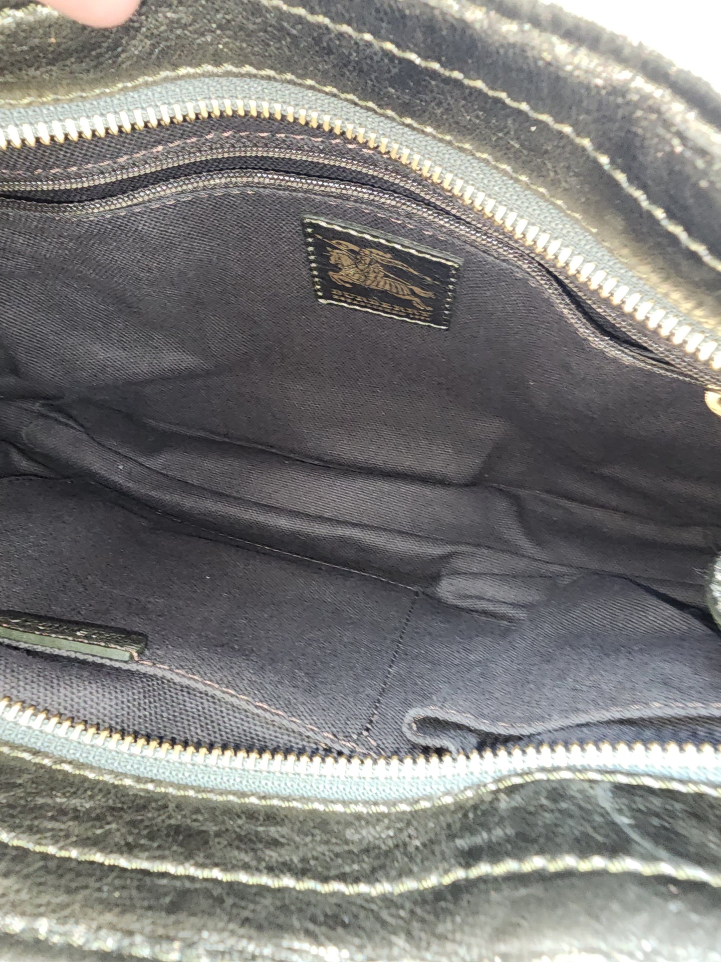 Burberry Beige Haymarket Check Shoulder Bag