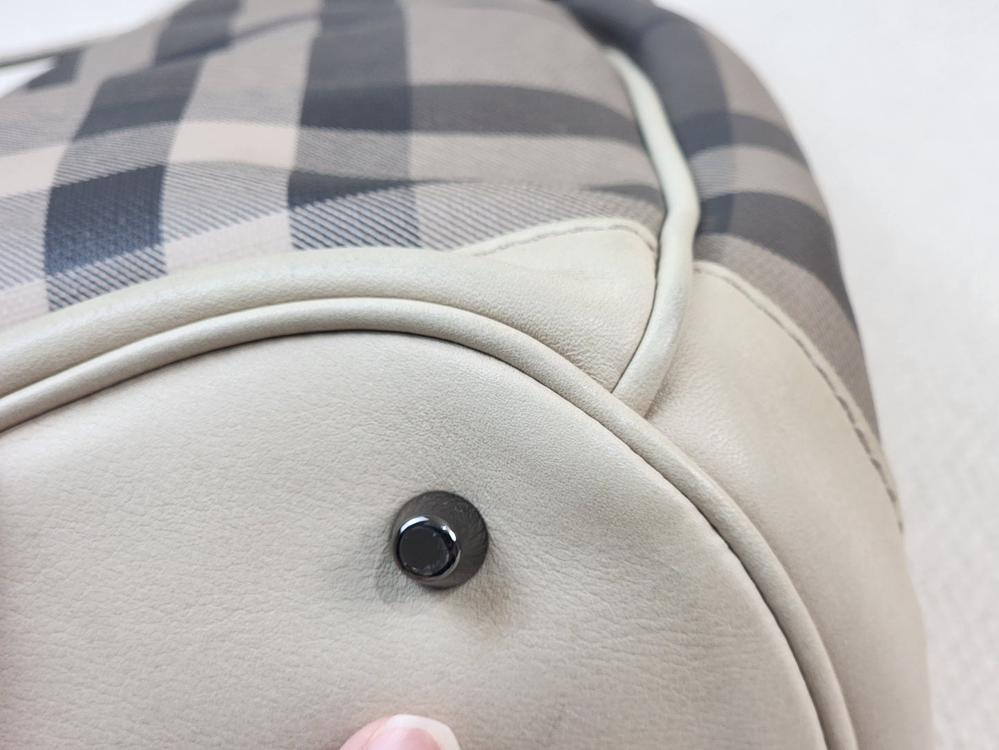 Burberry Smoked Check Walder Hobo Bag