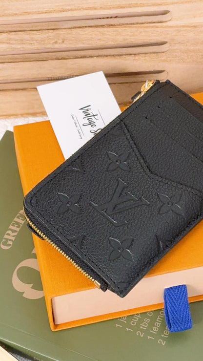 Louis Vuitton Black Empreinte Recto Verso Card Holder