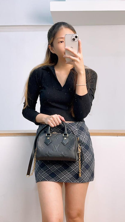 LV Black Empreinte Speedy 20