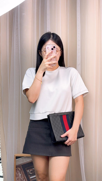 Gucci Black GG Supreme Pouch