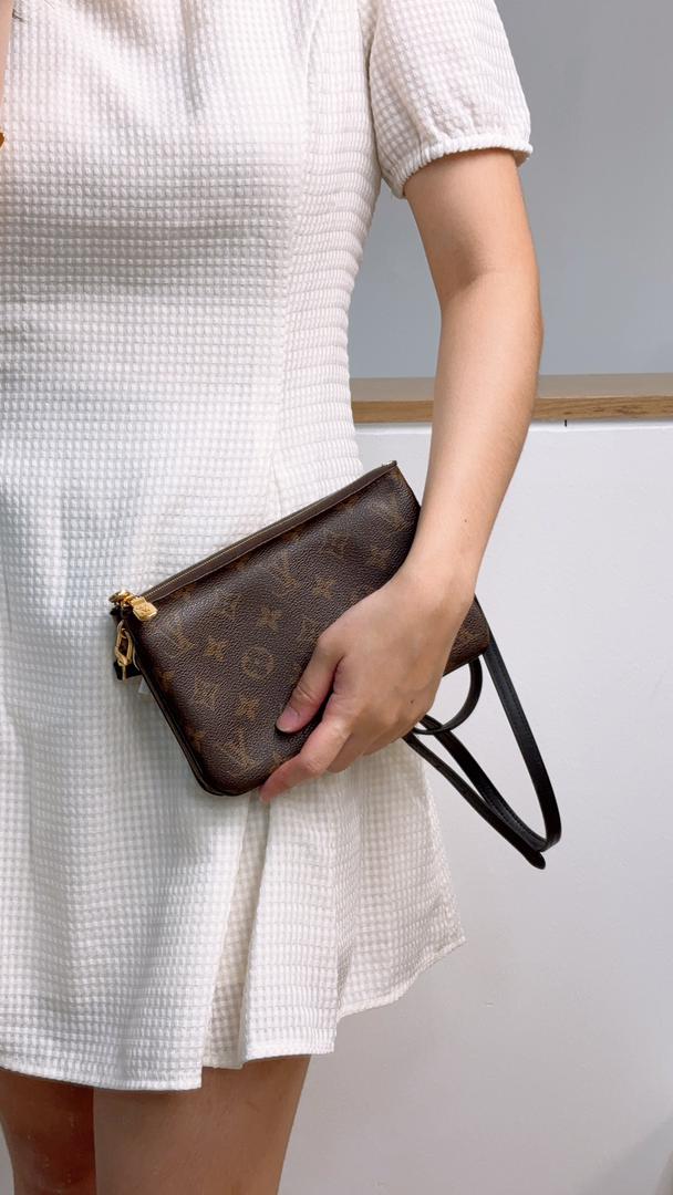 Louis Vuitton Reverse Monogram Double Zip Pochette