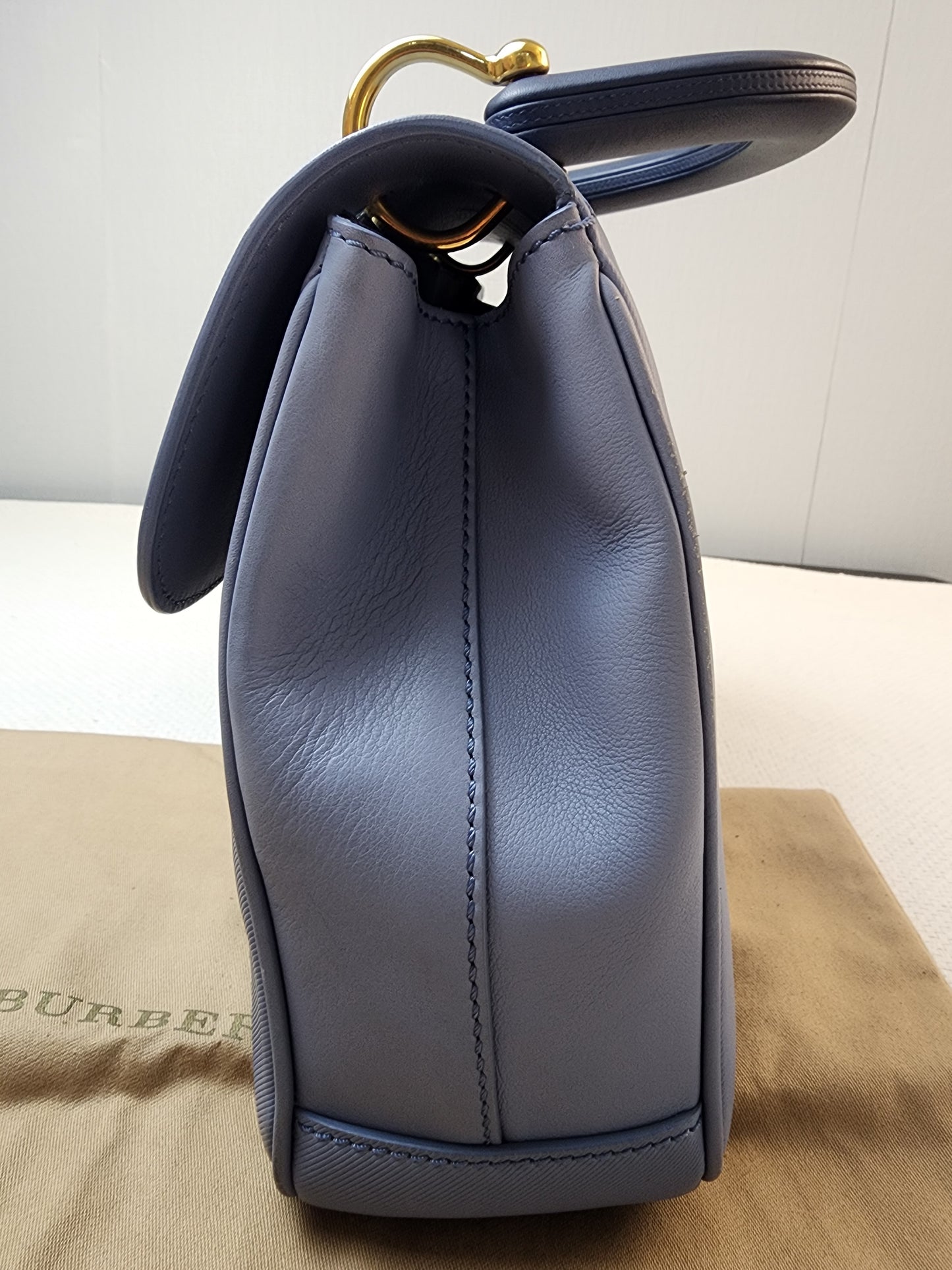 Burberry Medium DK88 Top Handle Bag in Trench Calfskin