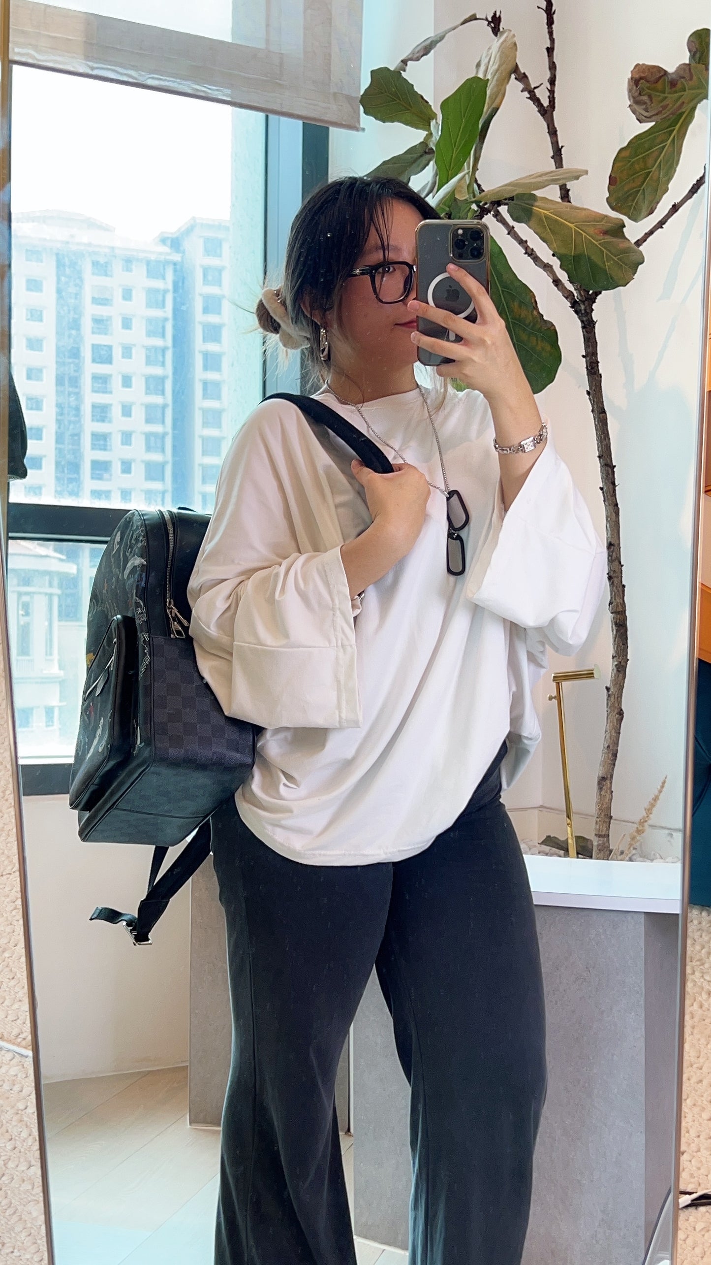 LV Damier Graphite Josh World Map Backpack