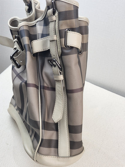 Burberry Smoked Check Walder Hobo Bag