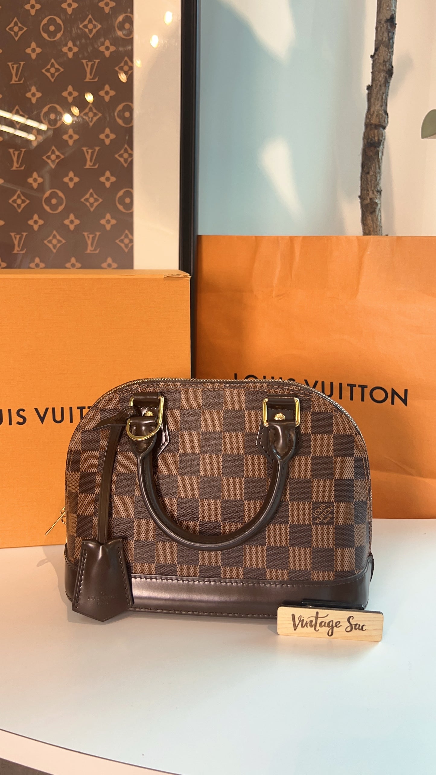 LV Damier Ebene Alma BB