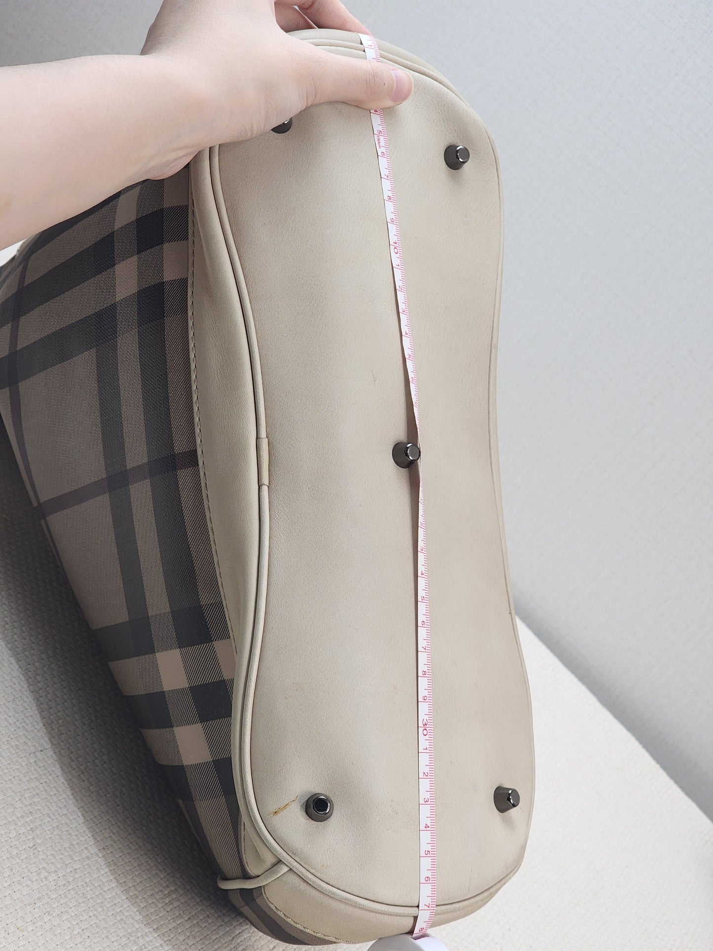 Burberry Smoked Check Walder Hobo Bag