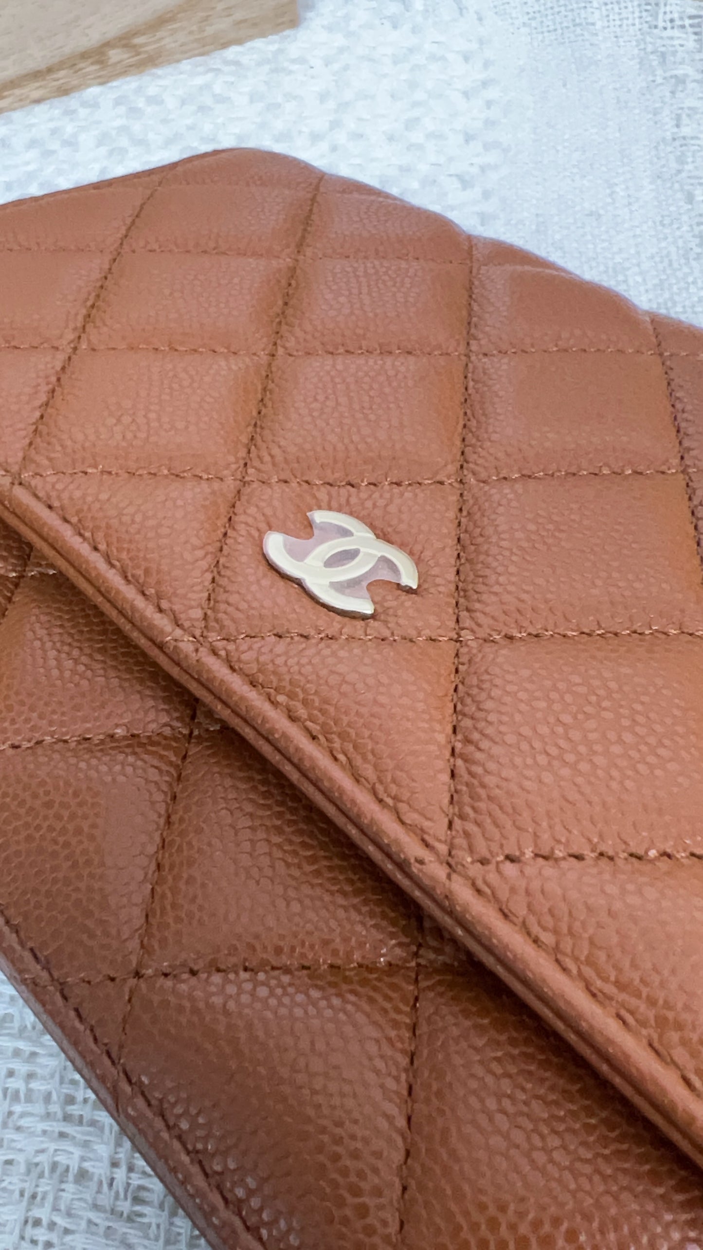 Chanel Brown Caviar Classic WOC