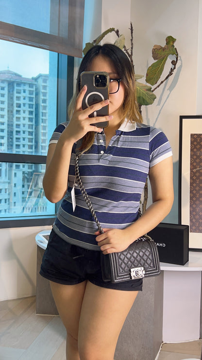 Chanel Small Boy in Dark Grey RHW