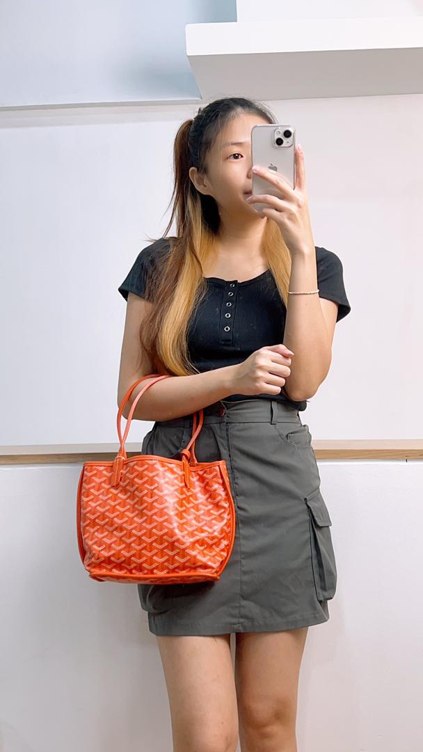 Goyard Orange Mini Anjou