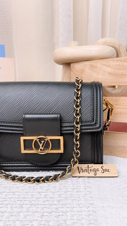 Louis Vuitton Black Epi Mini Dauphine