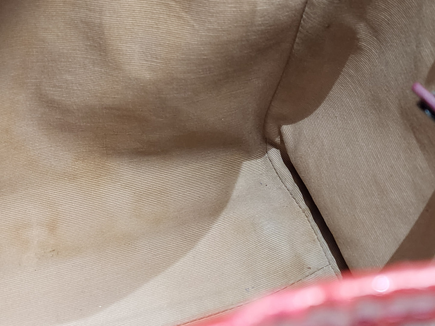 Burberry Red / Beige House Check PVC Cantebury Tote