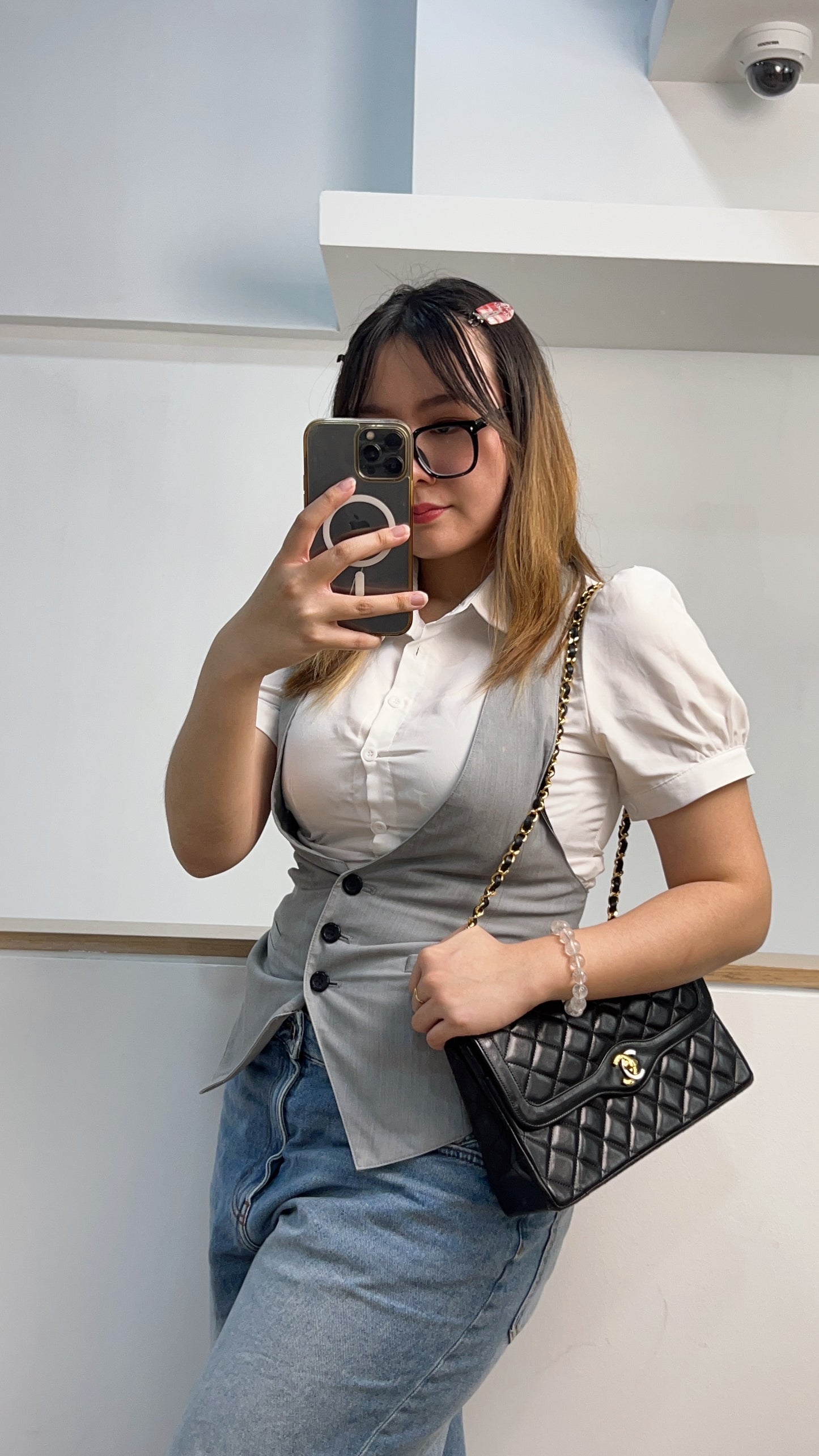 Chanel Black Lambskin Vintage Paris Limited Double Flap