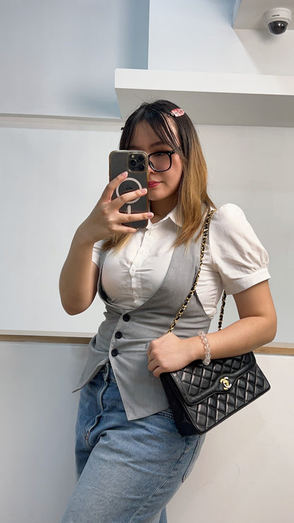 Chanel Black Lambskin Vintage Paris Limited Double Flap