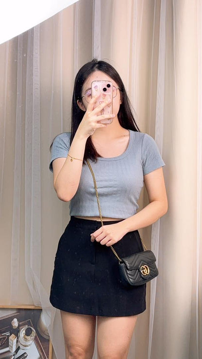 Gucci Black Supermini Marmont (GHW)