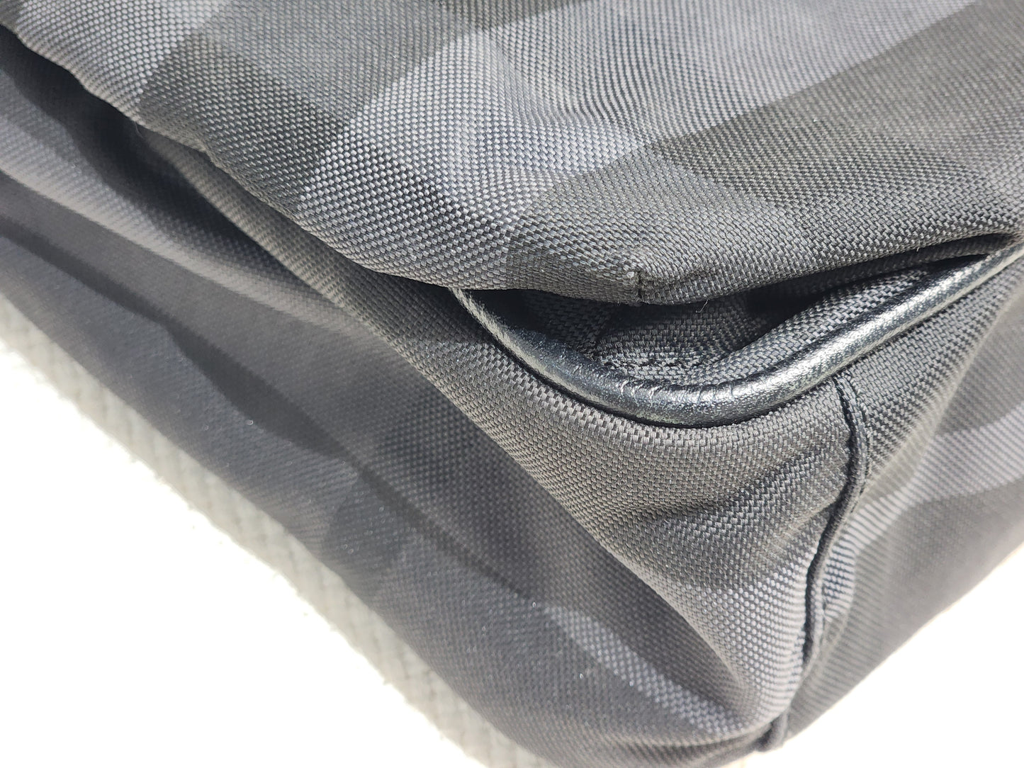 Burberry Nylon Smoked Check Messenger Bag