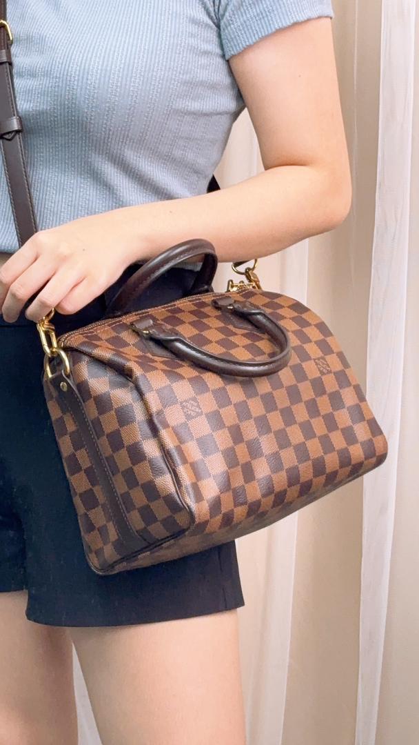 Louis Vuitton Damier Ebene Speedy 25 Bandouliere