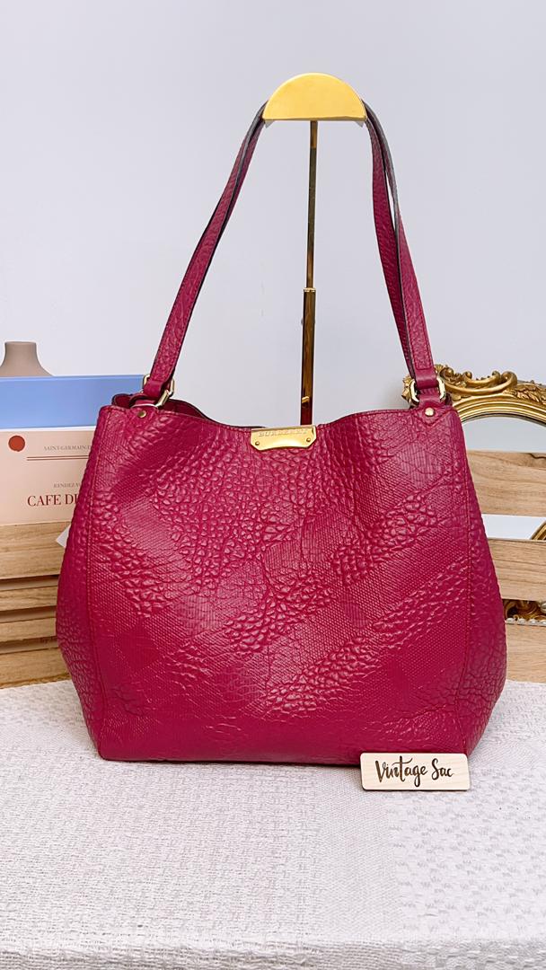 Burberry Purple Small Cantorbury Tote