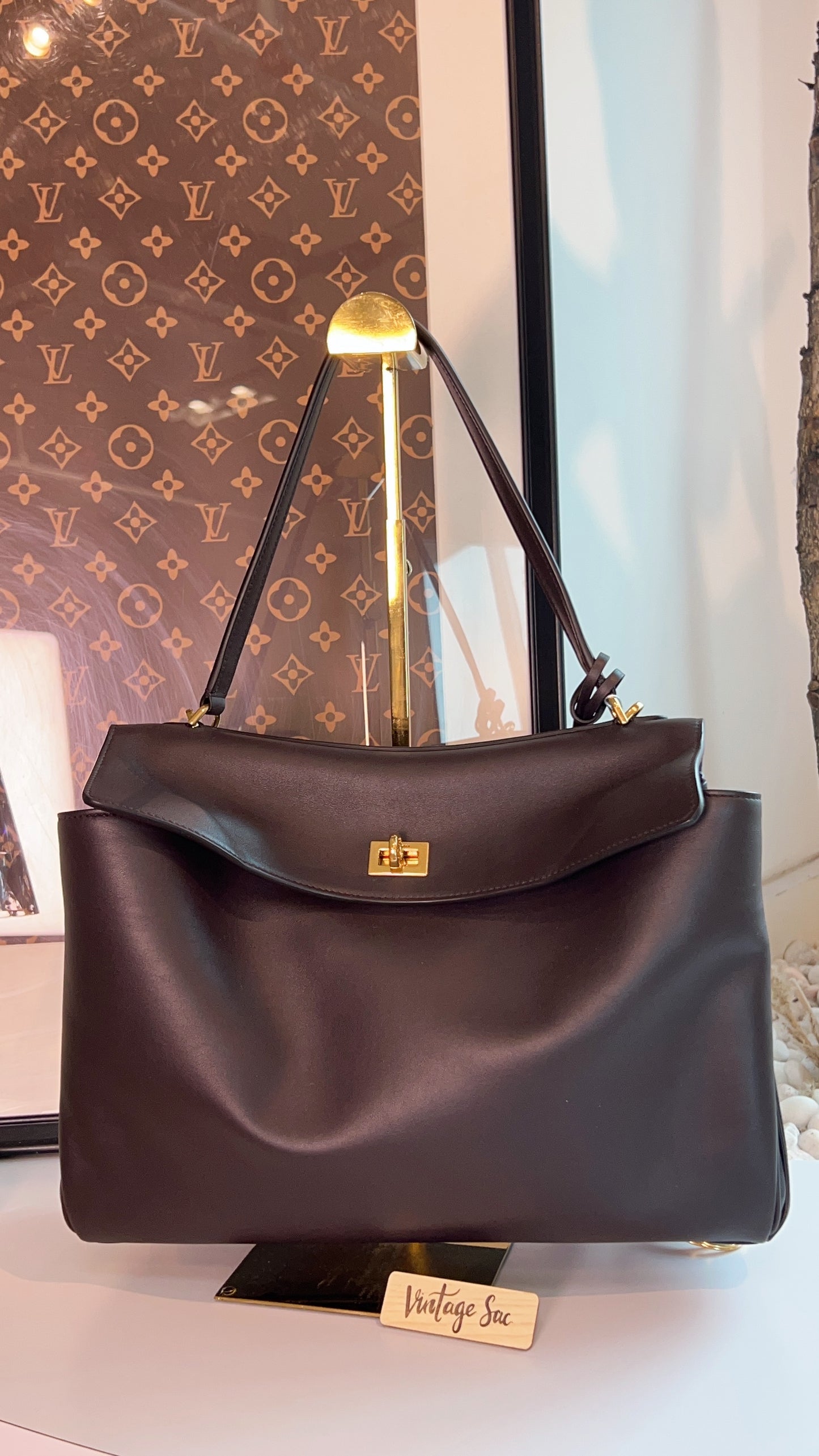 Balenciaga Dark Brown Rodeo MM