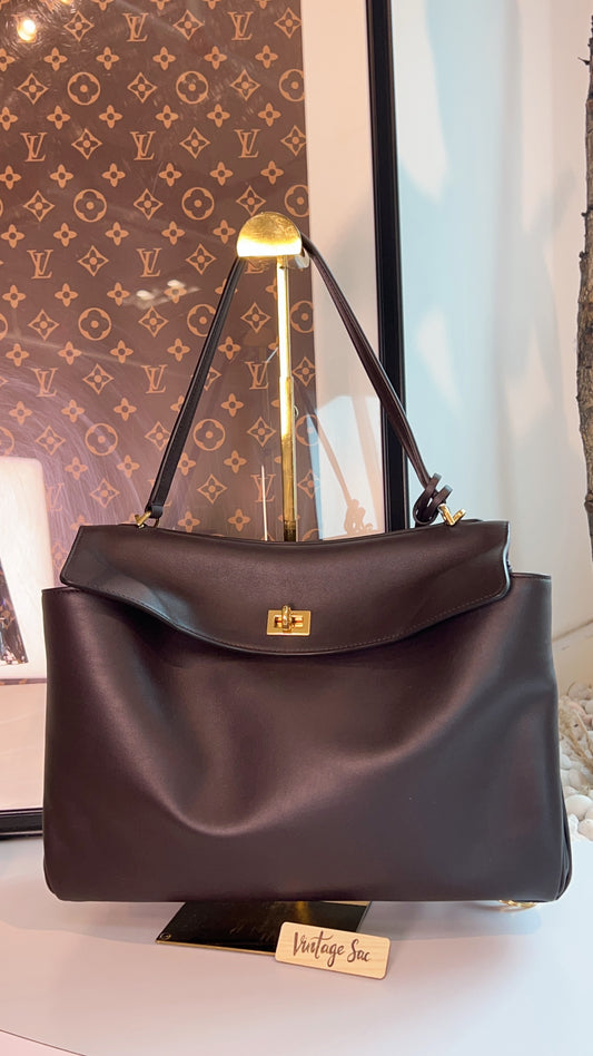 Balenciaga Dark Brown Rodeo MM