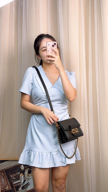 Louis Vuitton Black Epi Mini Dauphine