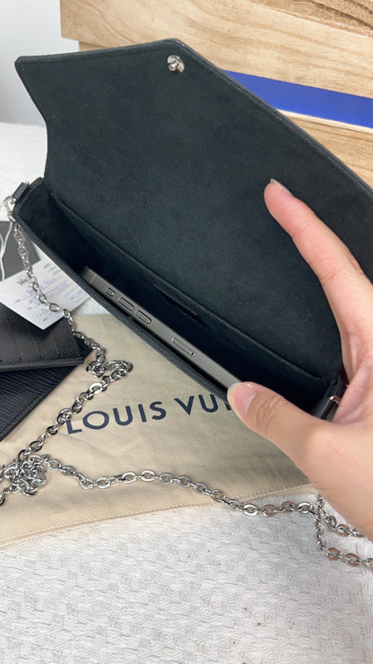 LV Black Epi Felicia Pochette