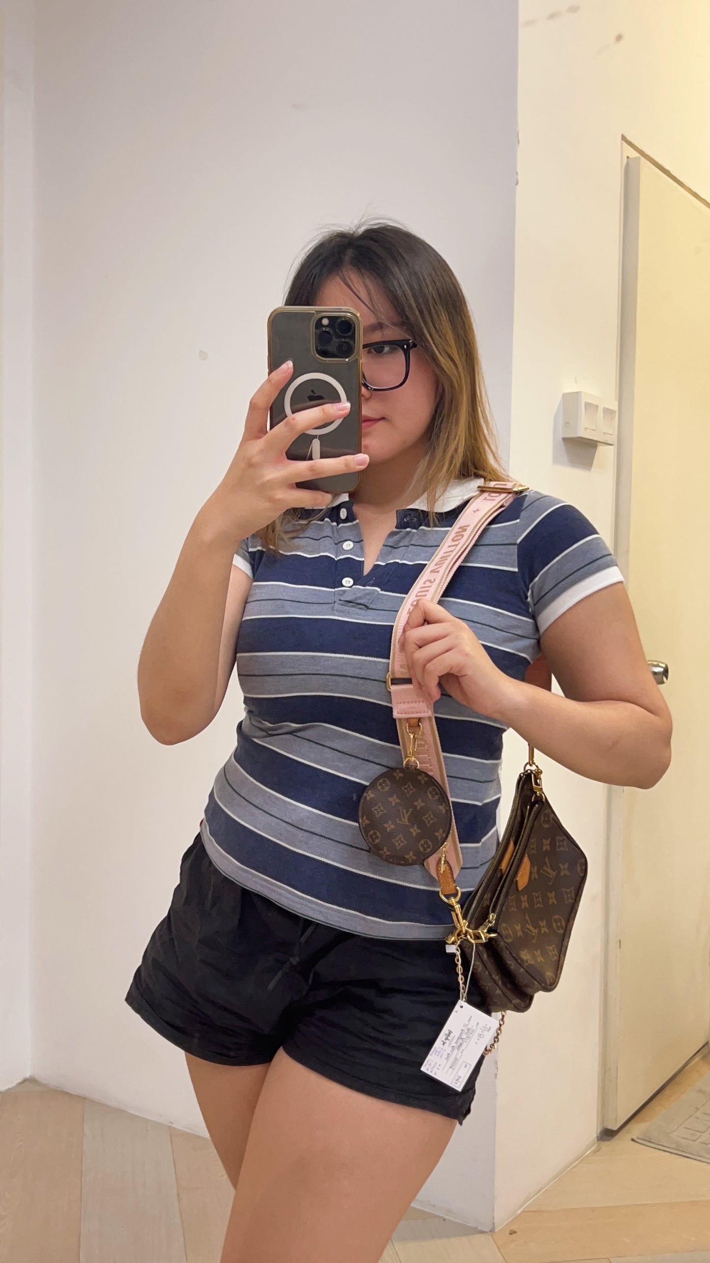 LV Monogram Rose Pink Multi Pochette