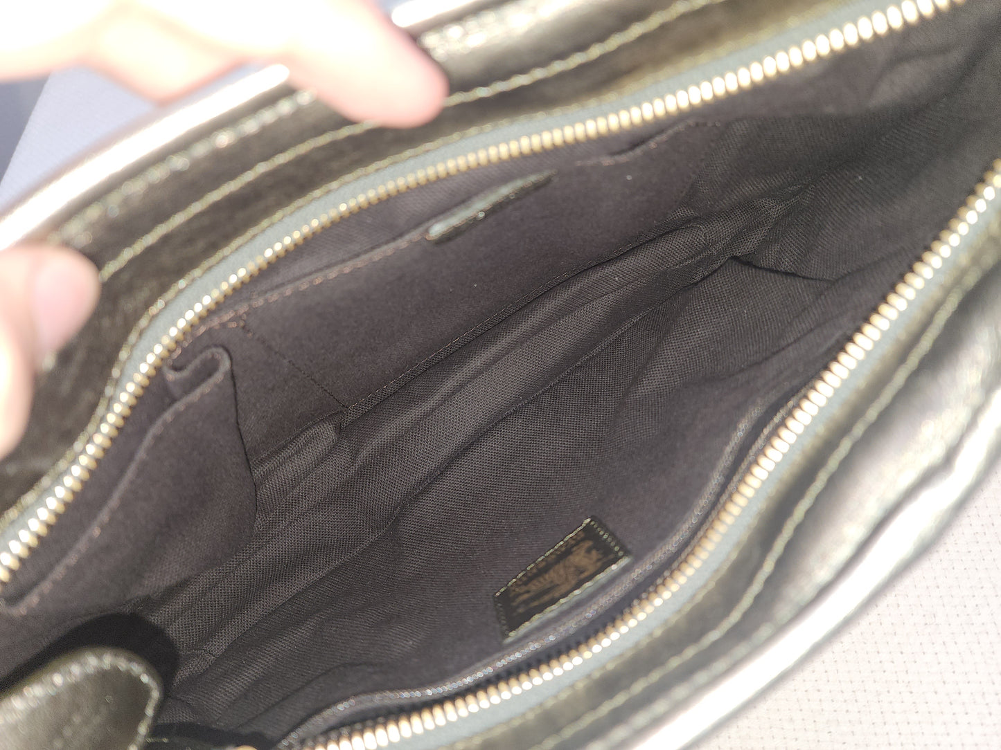 Burberry Beige Haymarket Check Shoulder Bag