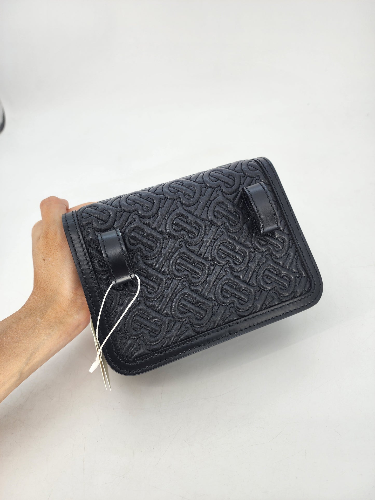 Burberry Mini TB Quilted Crossbody Black